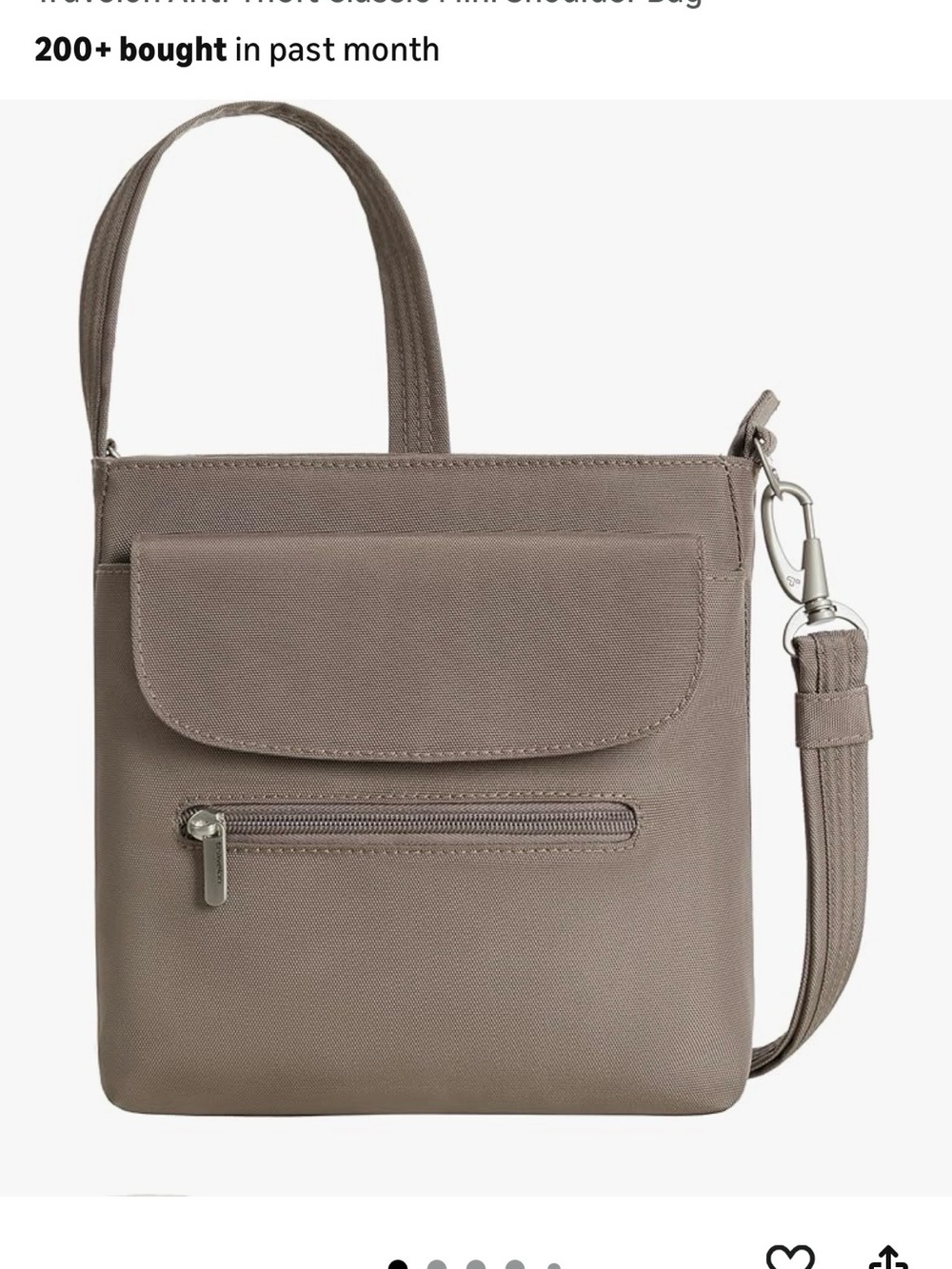 Travelon NWT Anti-theft Crossbody Bag